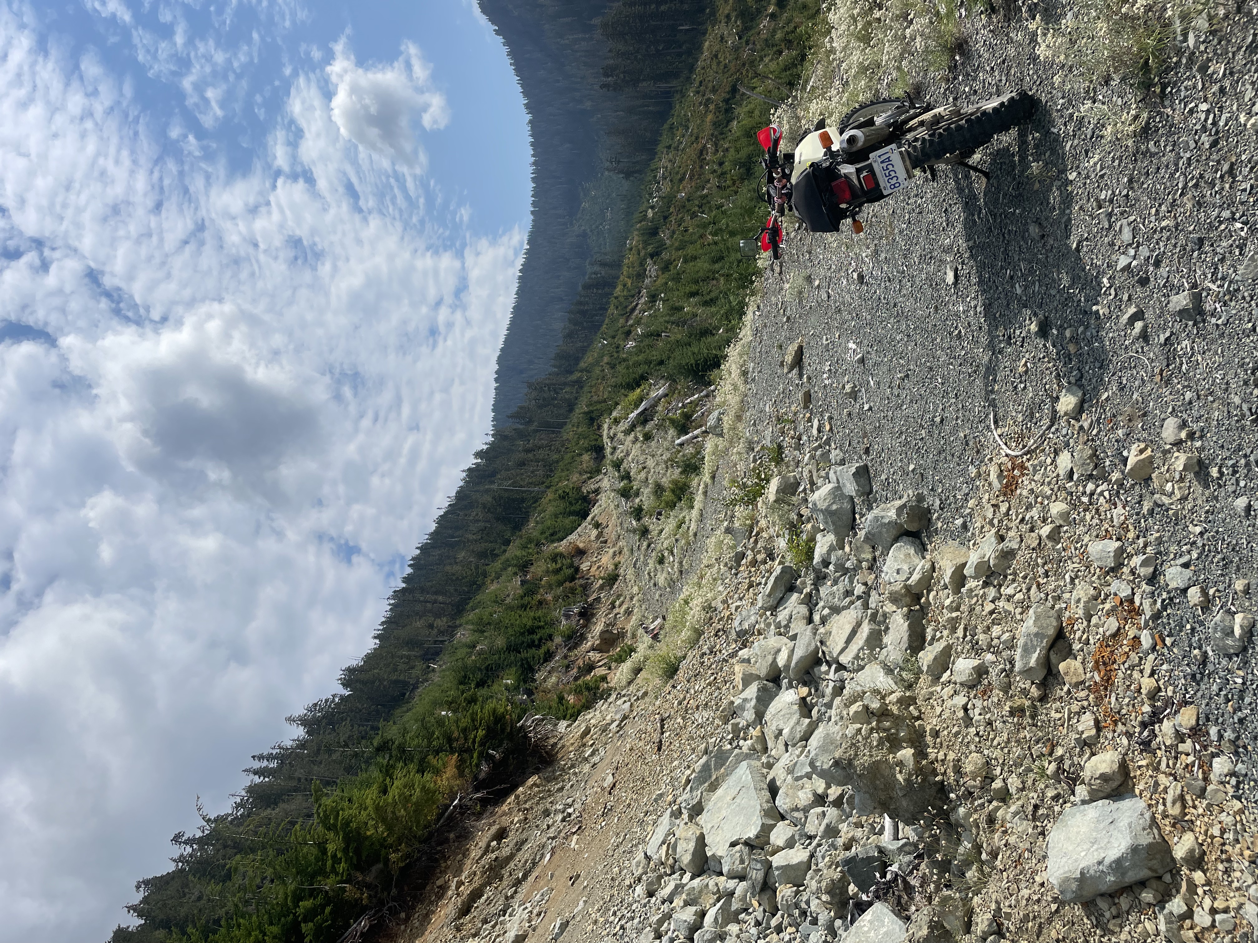 Mountain trail riding
